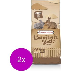 Versele-Laga Country`s Best Cuni Top Pure - Konijnenkorrel - Konijnenvoer - 2 x 20 kg