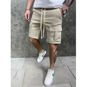Mannen Stretch Korte Jeans Fashion Casual Slim Fit Hoge Kwaliteit Elastische Denim Shorts Mannelijke Gat Out Korte Jeans - W32