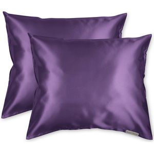 Beauty Pillow Aubergine - set van 2 kussenslopen