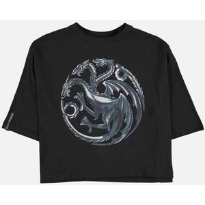 Game Of Thrones - House Targaryen - House Of The Dragon Crop top - 2XL - Zwart