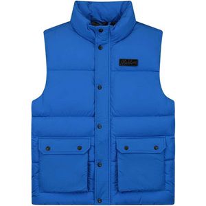 Malelions Crinkle Padded Vest kobalt, XL