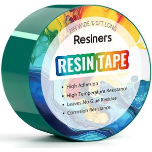 Hoge Temperatuur Epoxy Hars Tape 2"" B x 300 M L - Gemakkelijk Verwijderbaar Thermische Tape voor Harsprojecten