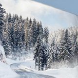 Good Morning Dekbedovertrek ""Snowy Road"" - Multi - (140x200/220 cm)