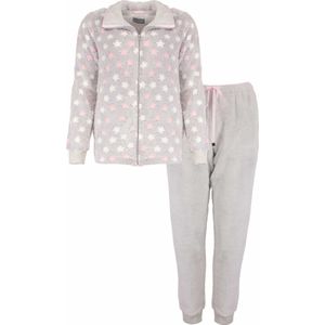 Irresistible Dames Huispak - Fleece - Rits - Grijs - Maat XXL