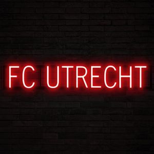FC UTRECHT - Lichtreclame Neon LED bord verlicht | SpellBrite | 93,04 x 16 cm | 6 Dimstanden - 8 Lichtanimaties | Reclamebord neon verlichting