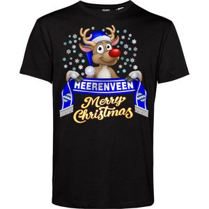 T-shirt Heerenveen | Foute Kersttrui Dames Heren | Kerstcadeau | SC Heerenveen supporter | Zwart | maat 5XL