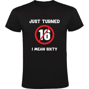 Ik ben 16 (60) Heren T-shirt - zestien - verjaardag - jarig - zestig - feest - shirt
