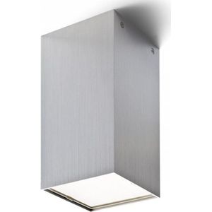 WhyLed plafondlamp | Hoge kwaliteit | Geborsteld aluminium | 230V | E27 fitting | 18W