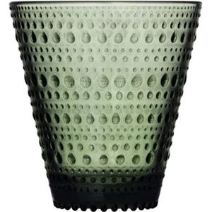 Iittala Oiva Toikka Kastehelmi glas 30cl set van 2 pine green