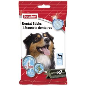 Honden snacks | Merk Beaphar Dental sticks | middel/grote hond | vanaf 10 Kg | 7stuks