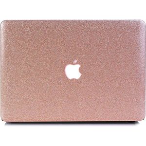 Lunso Geschikt voor MacBook Air 11 inch cover hoes - case - Glitter Roze