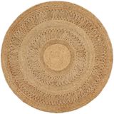 VidaXL-Tapijt-rond-120-cm-gevlochten-jute