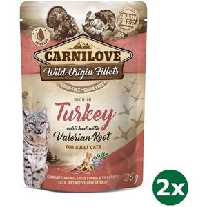 Carnilove pouch turkey kattenvoer 2x 24x85 gr