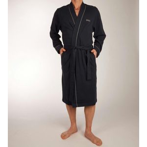 BOSS Kimono - heren ochtendjas (dun) - donkerblauw - Maat: M