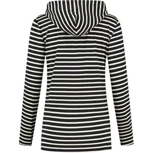 Helena Hart 7361 Hoodie Breton zwart/ecru, maat XS (34)