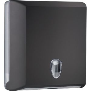 Marplast papieren handdoekjes dispenser A70610ENE – Zwart – capaciteit – 400 vel – voor Z gevouwen handdoekjes