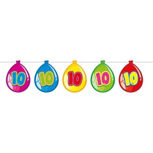 10 Jaar Birthday Ballonnen Slinger - 10 meter