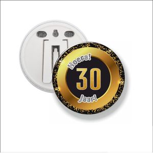 Button Met Clip 58 MM - Hoera 30 Jaar
