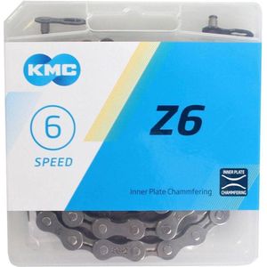 Kmc Ketting Z6 1/2 X 3/32 Inch 114s 5/6 Speed Staal Zilver