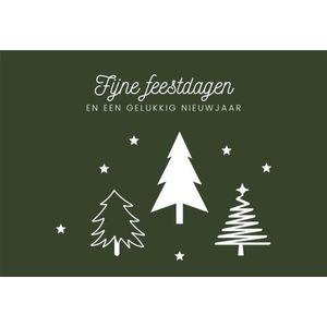 20x hippe kerstkaarten | A6 formaat | kerst kaarten om te versturen | kerstkaarten | kaartenset kerst | Luxe kerstkaarten