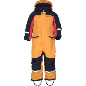 Didriksons - Gewatteerde winteroverall voor kinderen - Neptun - Vuurgeel - maat 86-98cm