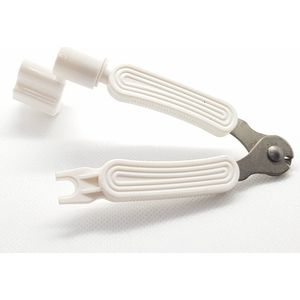 Gitaar Snaren Vervanger 3 In 1 -Wit - String Winder-Peg Winder-Snaar Schaar-Bridge pin puller-Onderhoudsset voor gitaarsnaren