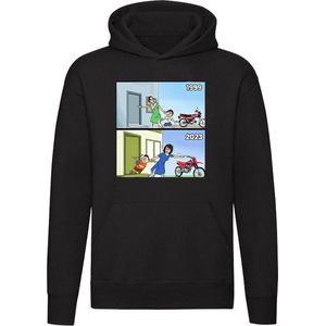 Kinderen en buiten spelen Hoodie - vroeger - gamen - console - computer - retro - gamer - humor - grappig - unisex - trui - sweater - capuchon