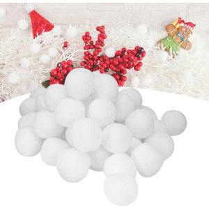 Sneeuwbal 50 stuks 7 cm Imitatie Sneeuw Bal - Kerst Decoratie - Speelgoed - Indoorspel Props .