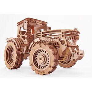 Wood Trick – Modelbouw 3D houten puzzel – ‘Tractor’ (WDTK006) – 401 stuks - Geen lijm noch verf nodig!