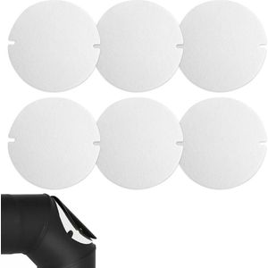 Afdichtingen voor pannenslangen - Set van 6 - Hittebestendig tot 1200 °C - Calcium- en magnesiumvezels - 155 mm .