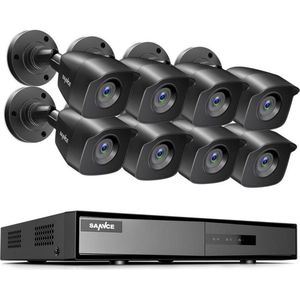 Sannce beveiligingscamera set met 8 camera’s ( FULL-HD ) en 1tb Harde schijf - plug and play - Nederlandse helpdesk