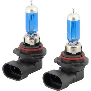 AutoStyle SuperWhite Blauw HB4 (9006) 55W/12V/4800K Halogeen Lampen, set à 2 stuks (E13)