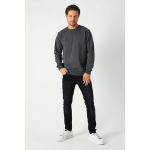 Comeor Sweater heren - donker grijs - sweatshirt trui - XL
