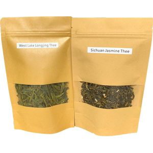 Chinese Groene thee probeer pakket - West Lake Long Jing & Sichuan Jasmijn