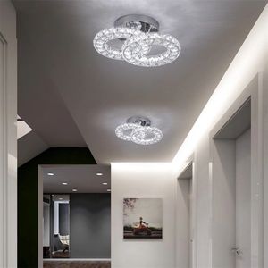 2 Ring Kristallen Kroonluchter - Crystal Led Lamp - Woonkamerlamp - Moderne lamp - LED Plafondlamp - Plafoniere