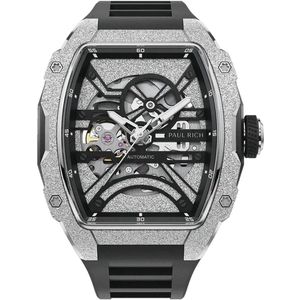 Paul Rich Astro Skeleton Abyss Silver automatisch FAS22 horloge 42.5 mm