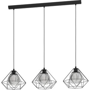 EGLO Vernham - Hanglamp - E27 - 114,5 cm - Zwart