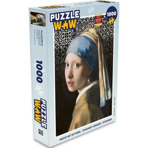 Puzzel Meisje met de parel - Johannes Vermeer - Patronen - Legpuzzel - Puzzel 1000 stukjes volwassenen