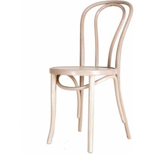 Fameg Vienna Thonet No. 18 Eetkamerstoel - Hout - Design - Bistrostoel - Whitewash