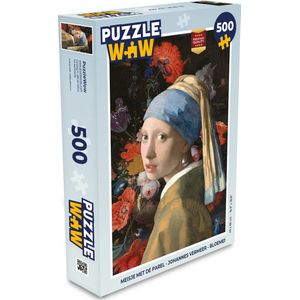 Puzzel Meisje met de parel - Johannes Vermeer - Bloemen - Legpuzzel - Puzzel 500 stukjes