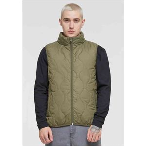 Urban Classics - Super Light Bubble Mouwloos jacket - 5XL - Olijfgroen