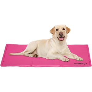 Relaxdays koelmat hond - verkoelende mat - stevige hondenmat met gel - koelkussen kat - 60 x 100 cm