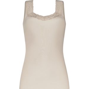 TEN CATE Secrets Lace women singlet met kant (1-pack) - dames singlet - amandelkleurig