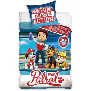 Nickelodeon Dekbedovertrek Paw Patrol Action 140 X 200 Cm Katoen