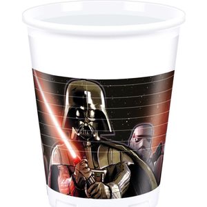 STAR WARS LIGHTSABER - Plastic Cups 200ml