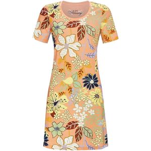 Bloomy nachthemd bloemen mango - Oranje - Maat - 42