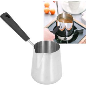 Mini Roestvrijstalen Boterverwarmer - Melk 350 Ml - Turkse Koffiepot Inductiekookplaat - Turks Koffiezetapparaat - Inductie Koffieverwarmer Koffiepot