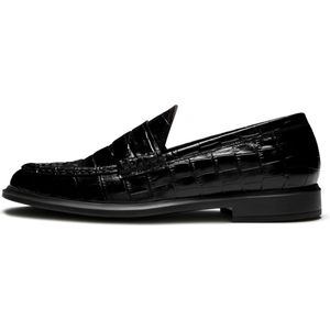 Isabel Bernard IB51015-201 - Dames - Loafers - Croco zwart - Maat 39