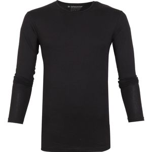 Garage 208 - Bodyfit T-shirt ronde hals lange mouw zwart S 95% katoen 5% elastan
