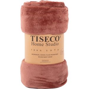 Tiseco Home Studio - Plaid COSY - microflannel - 220 g/m² - 180x220 cm - Russet